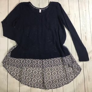Xhilaration Hi Low Sweater, Medium